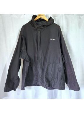 Bum Equipment Jacket Men's Size XL Hooded Black Lightweight Side Pockets